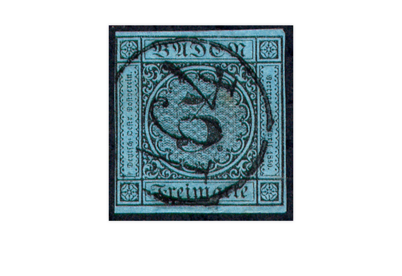 Briefmarke Altdeutschland Baden Freimarke 1858 Michel-Nr. 8 gestempelt 
 