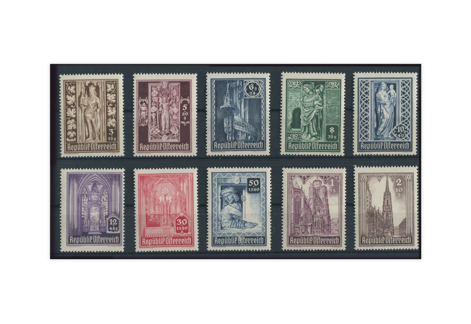 2. Republik Österreich Mi.Nr. 791/800 postfrisch