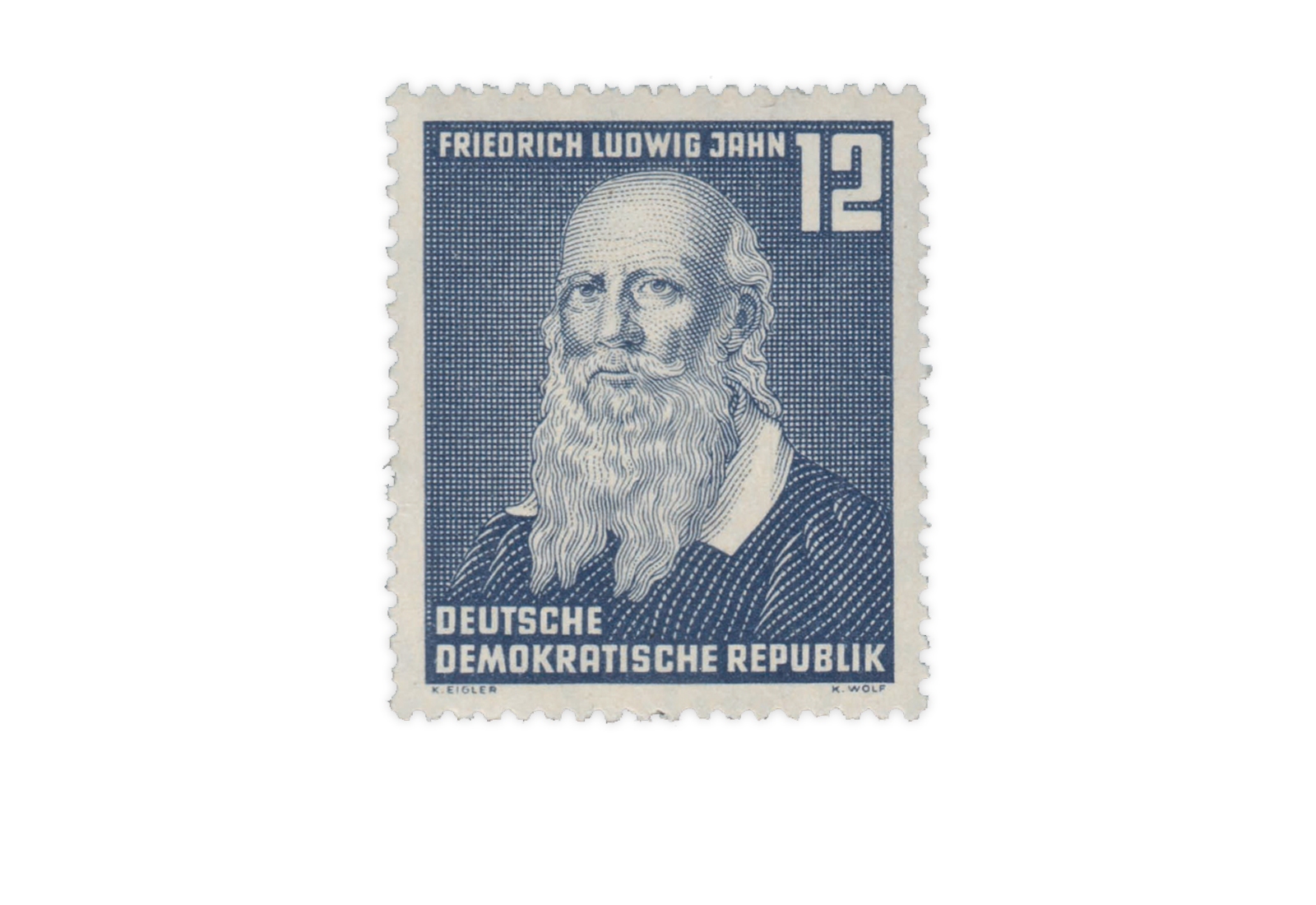 Briefmarke DDR 100. Todestag von Friedrich Ludwig Jahn 1952 Michel-Nr. 317 postfrisch
