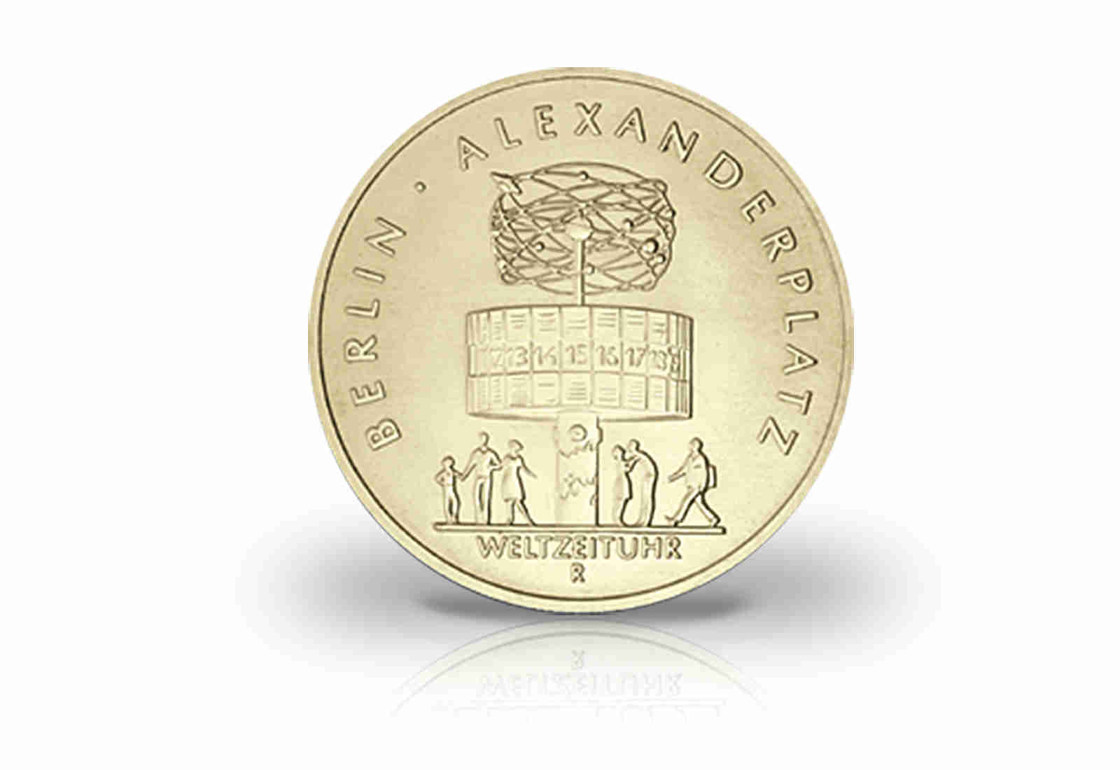 5 Mark Gedenkmünze 1987 DDR Alexanderplatz in Berlin Jaeger-Nr. 1615