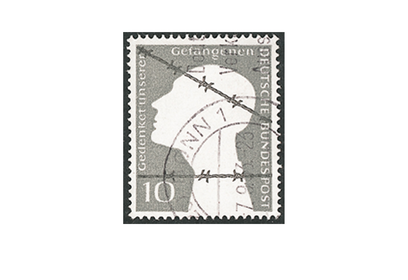 Briefmarke BRD Kriegsgefangene 1953 Michel-Nr. 165 gestempelt