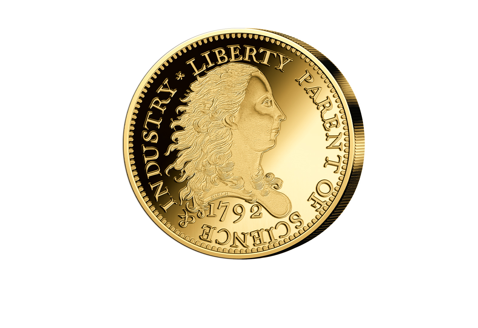 Gigantenprägung Vergoldet Birch Cent