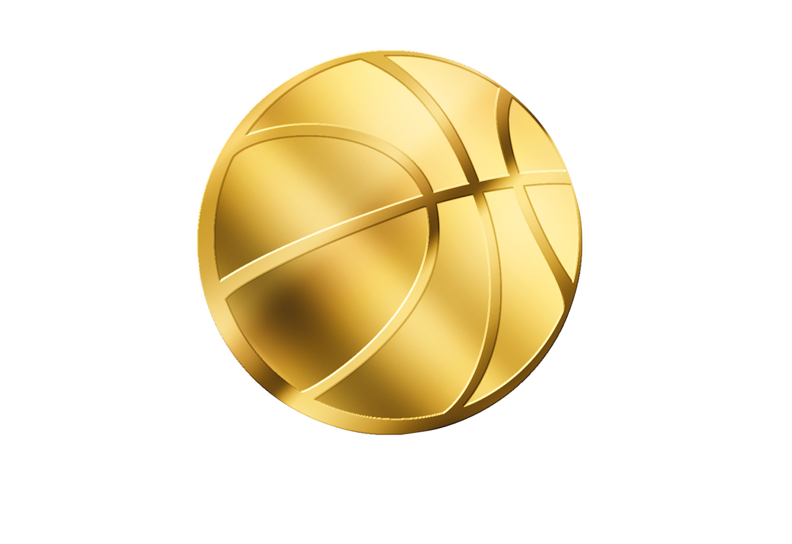 Goldmünze Motiv "Basketball" 999/1000 Gold Geschenk