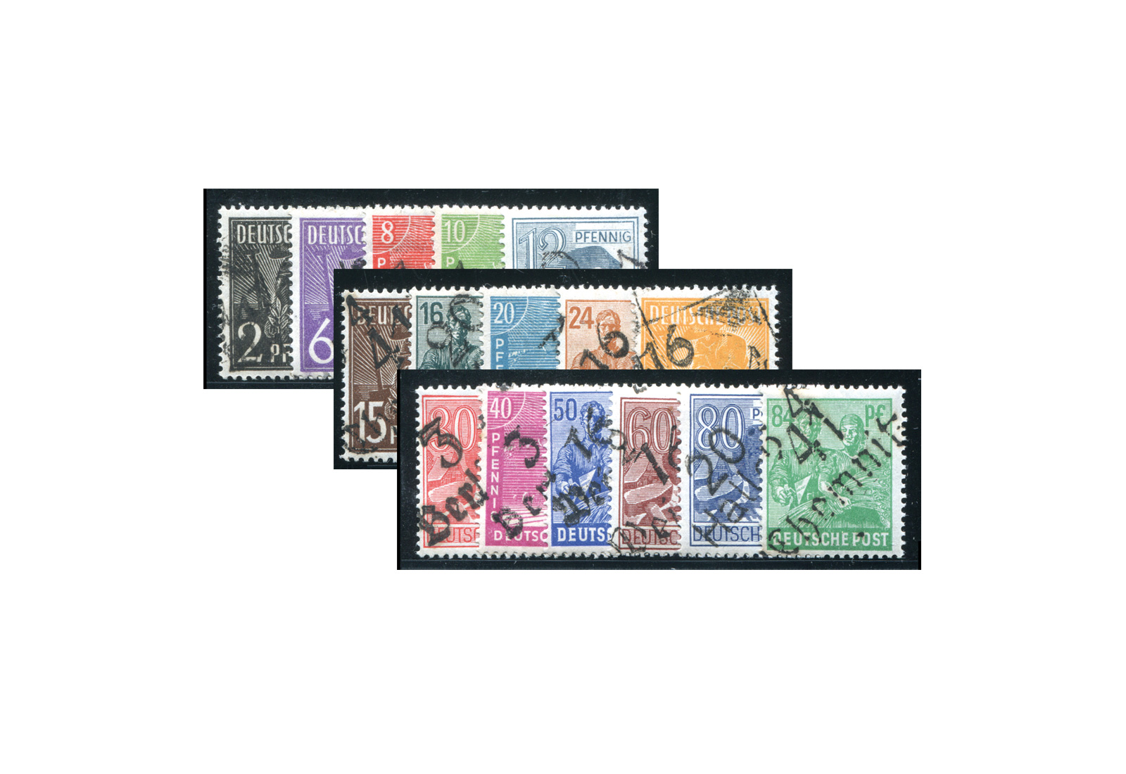 SBZ Bezirkshandstempel 1948 Bezirk 41 Zwickau Mi.Nr. 166/181 (ohne 179) postfrisch geprüft