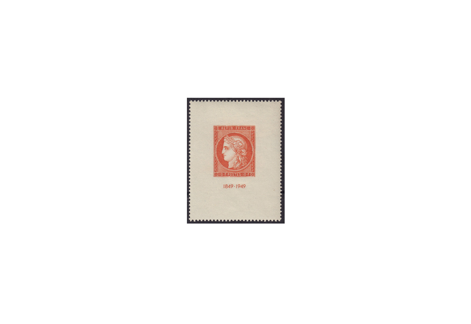 Frankreich CITEX 1849 bis 1949 Michel Nr. Block 4 gestempelt