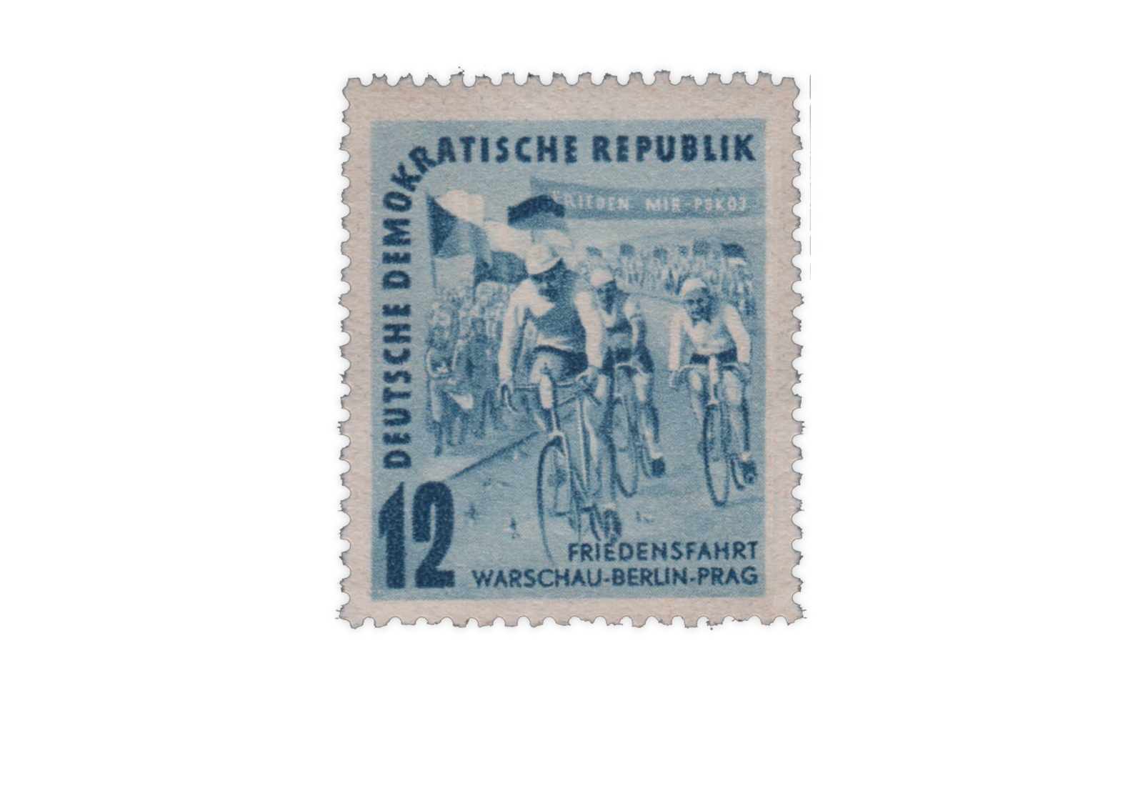 Briefmarke DDR Internationale Radfernfahrt 1952 Michel-Nr. 307 postfrisch