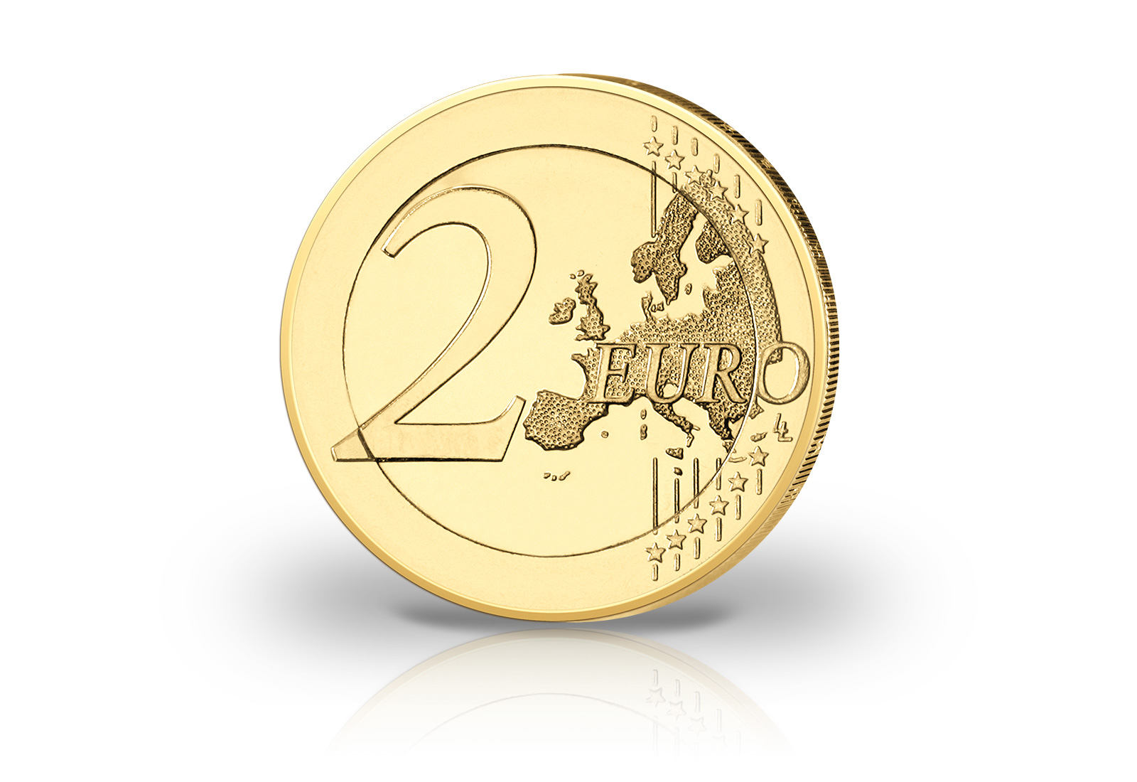 2 Euro Burgen und Schlösser Schloss Heidelberg mit 24 kt Goldaufl. und Farbappl.