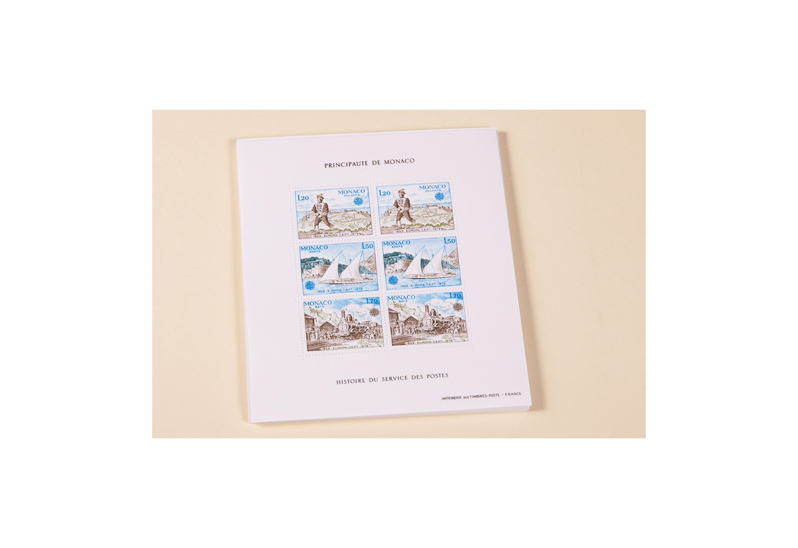 Briefmarken CEPT 5 verschiedene Monaco-Blocks postfrisch per 50 Stück