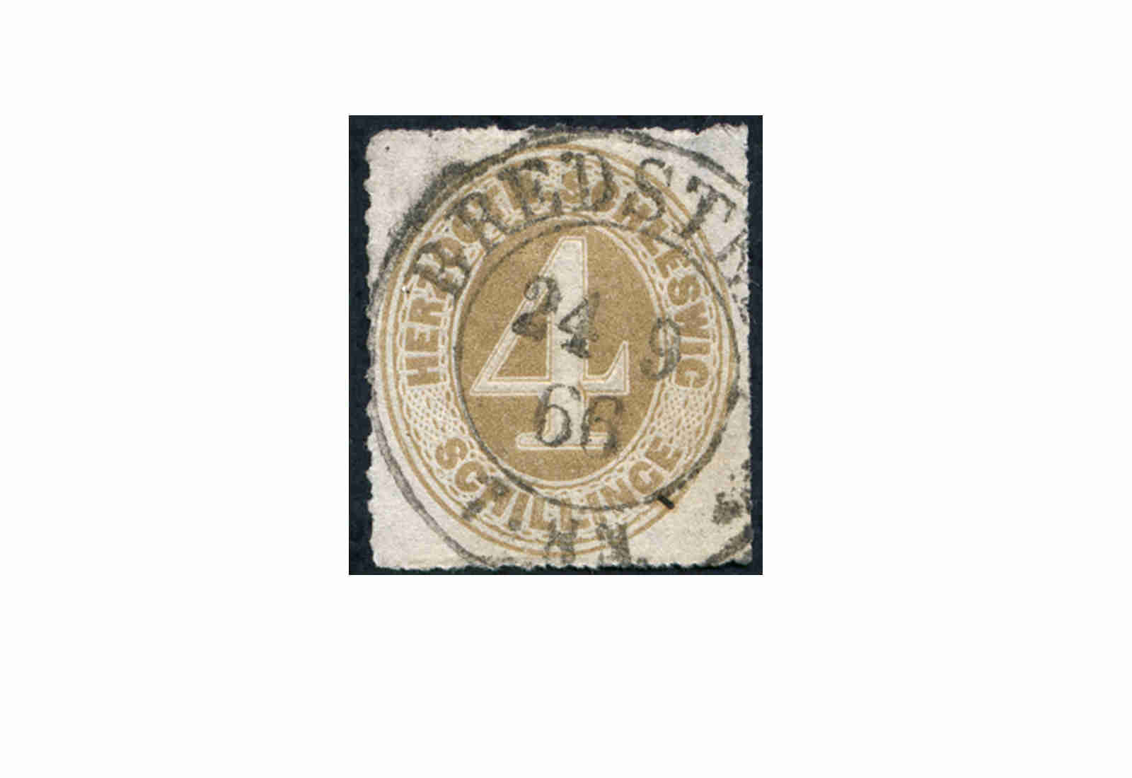 Briefmarke Altdeutschland Schleswig-Holstein Freimarke 1865-1867 Michel-Nr. 17 gestempelt