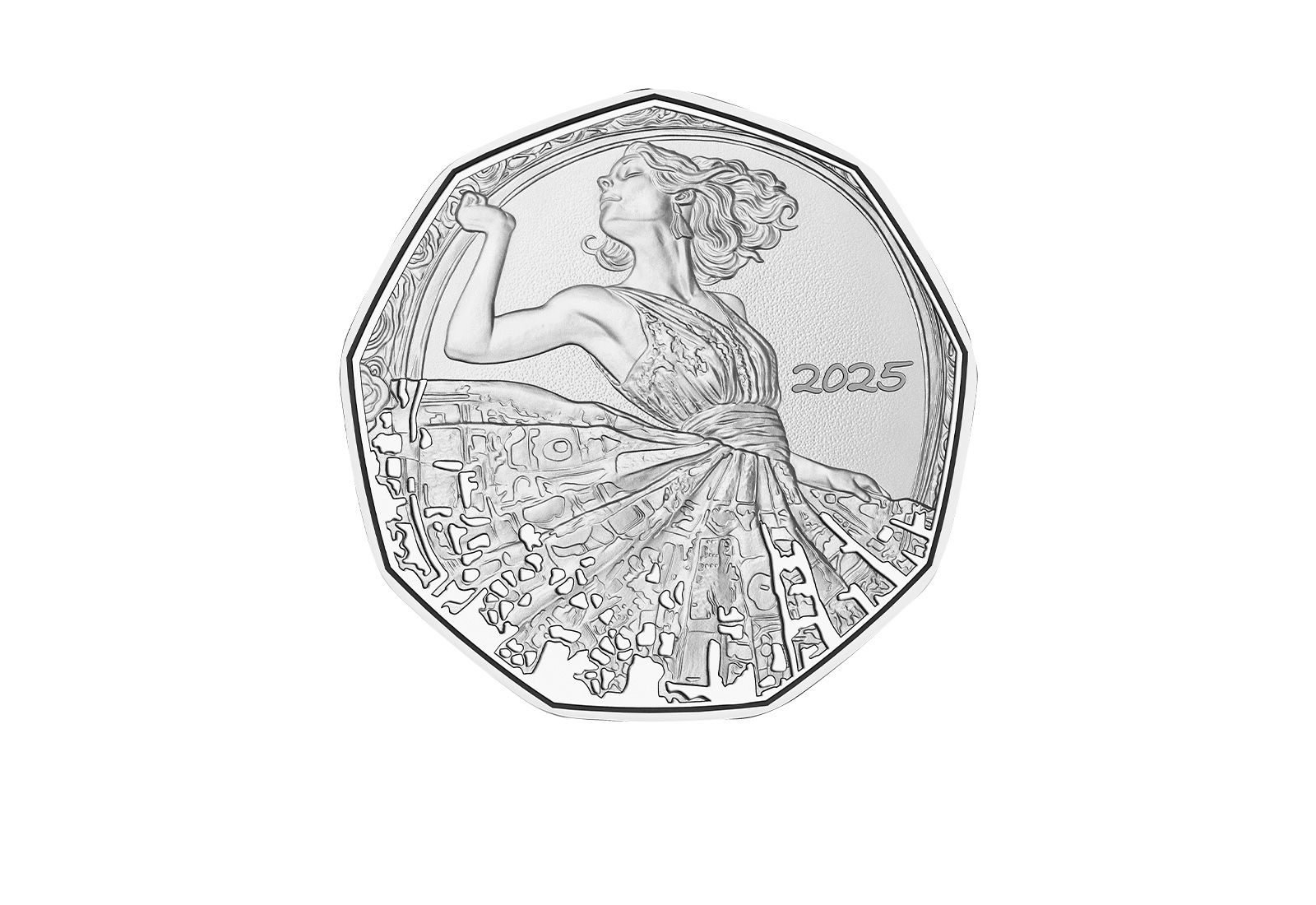 5 Euro 1/4 oz Silber 2025 Österreich Tanz Dich Frei Neujahrsmünze hgh