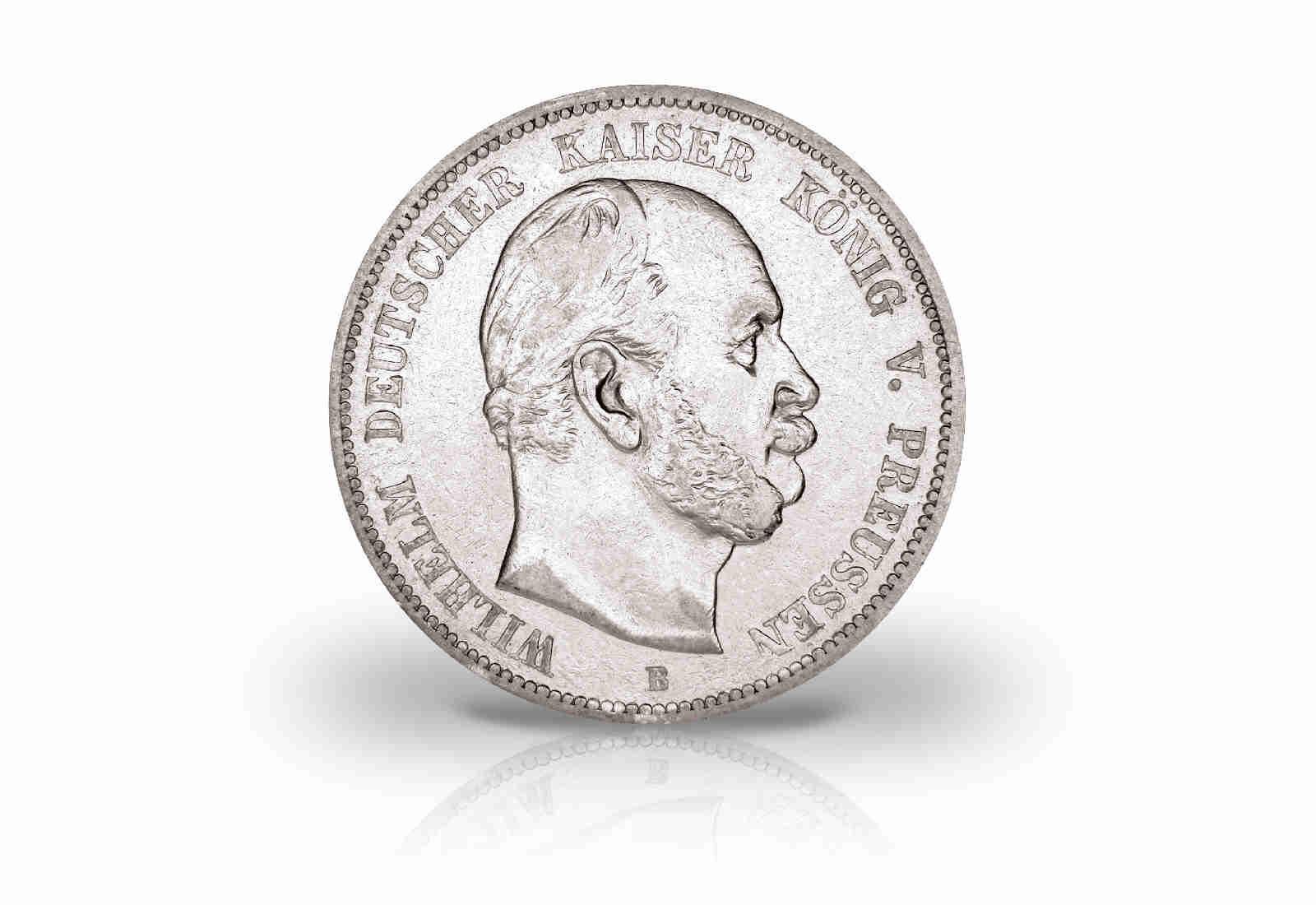 5 Mark 1874 Deutsches Kaiserreich Preußen Kaiser Wilhelm I. Prägestätte A Jaeger-Nr. 97