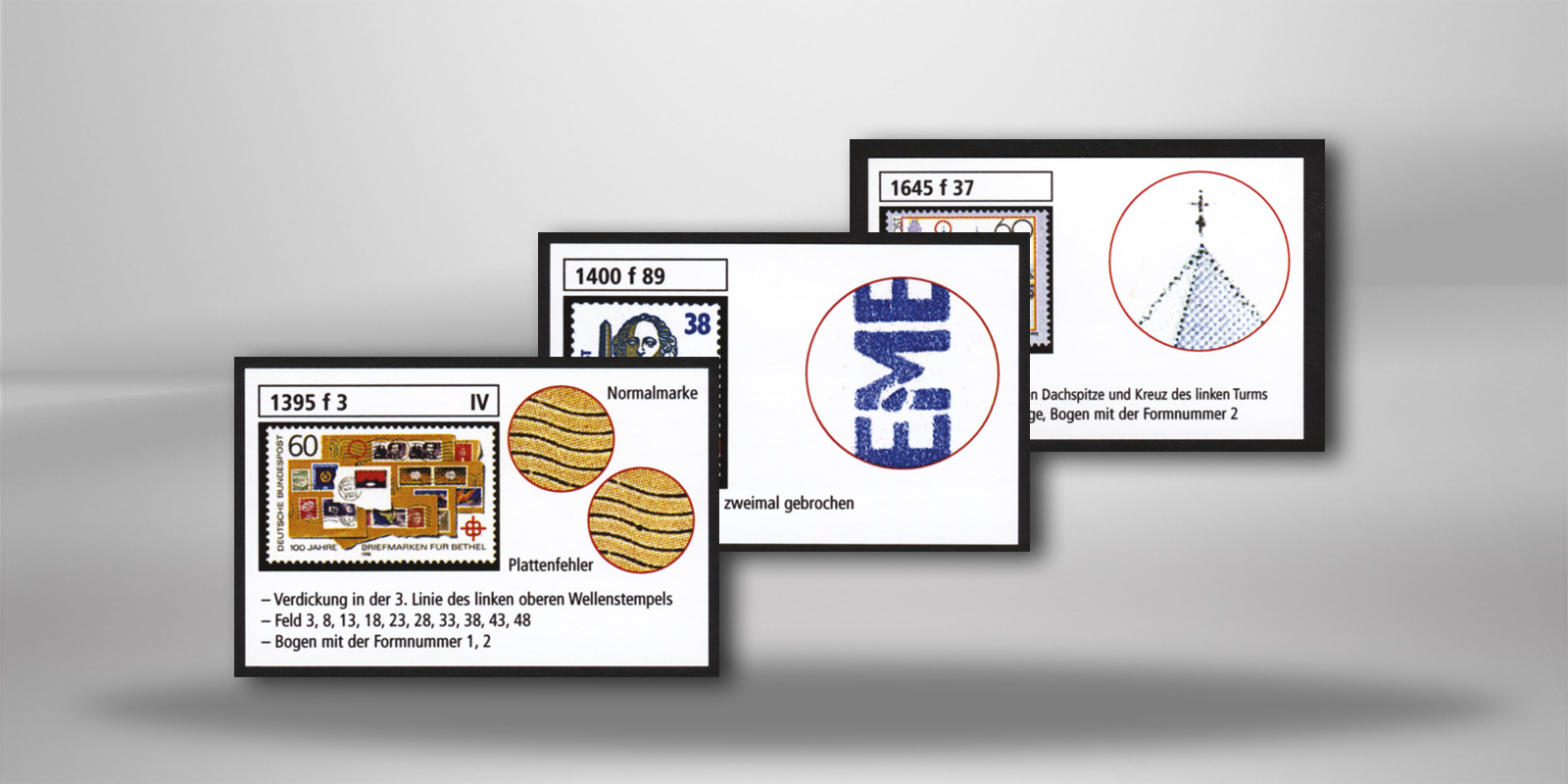 BRD Vordruckkärtchen 1949-1995