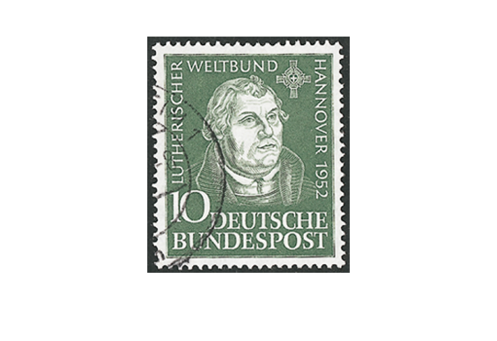 Briefmarke BRD Martin Luther 1952 Michel-Nr. 149 gestempelt