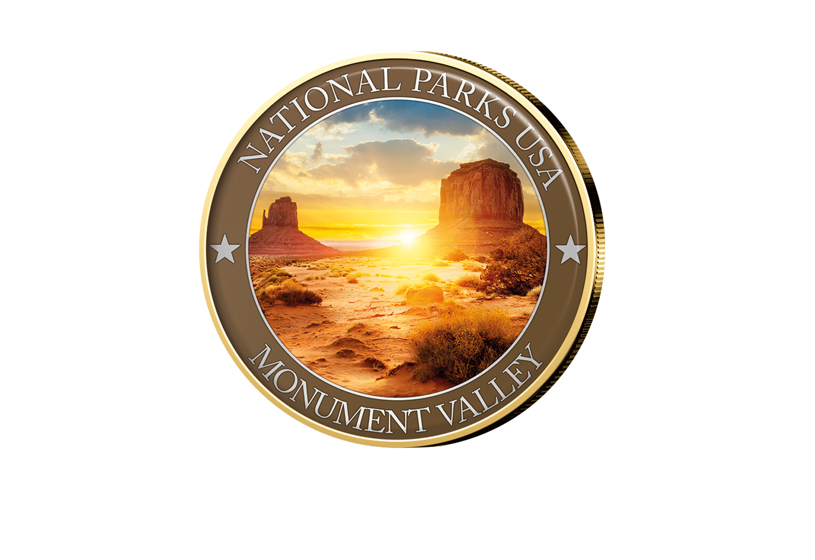1/2 Dollar USA Monument Valley Serie National Parks USA mit Farbapplikation
