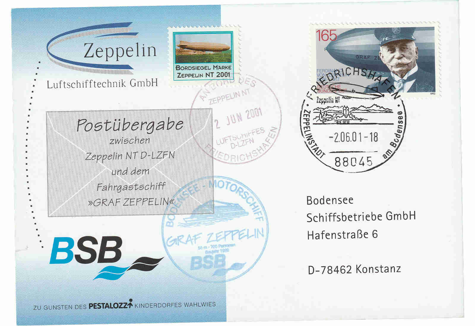 Zeppelin Beleg 2001