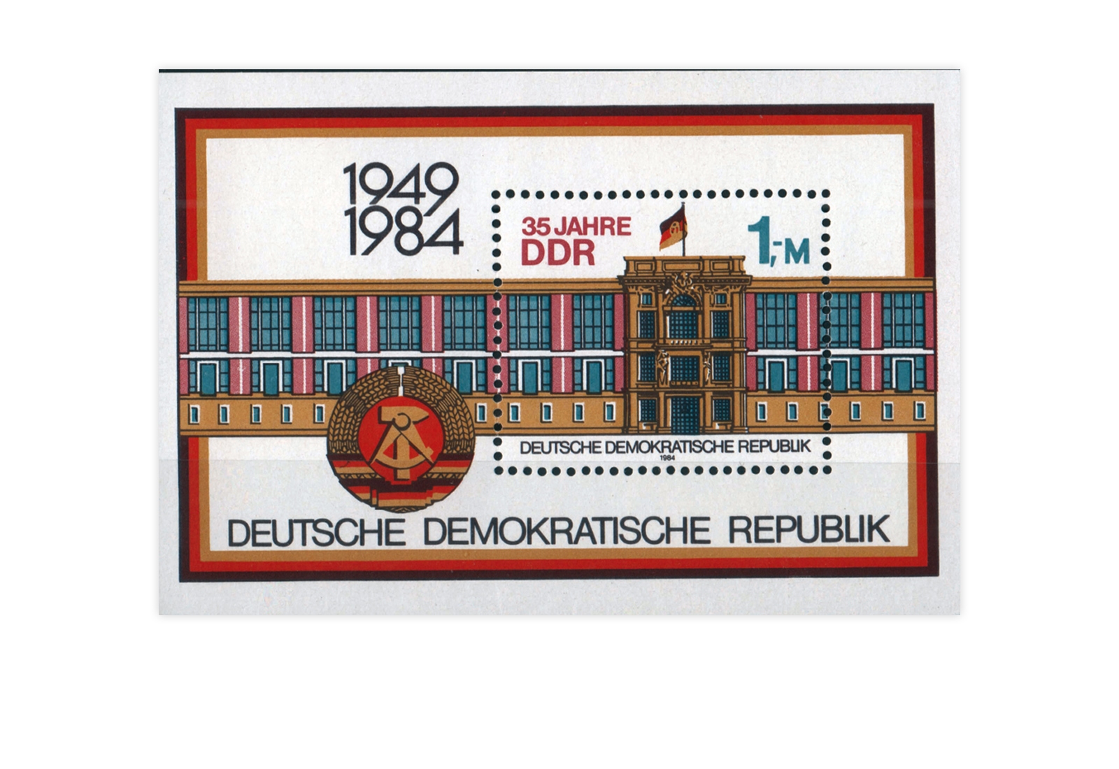 DDR Block 77 Staatsratsgebäude Berlin 1984 **