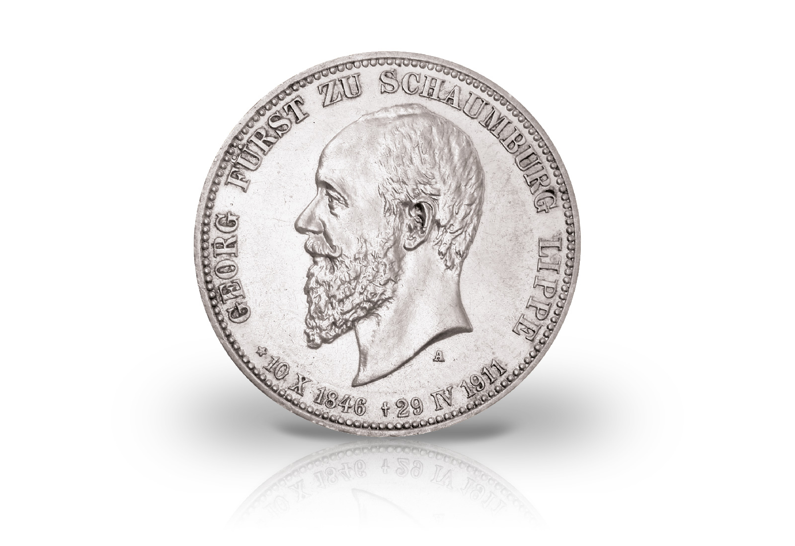 3 Mark 1911 Deutsches Kaiserreich Schaumburg-Lippe Tod Georg Jaeger-Nr. 166