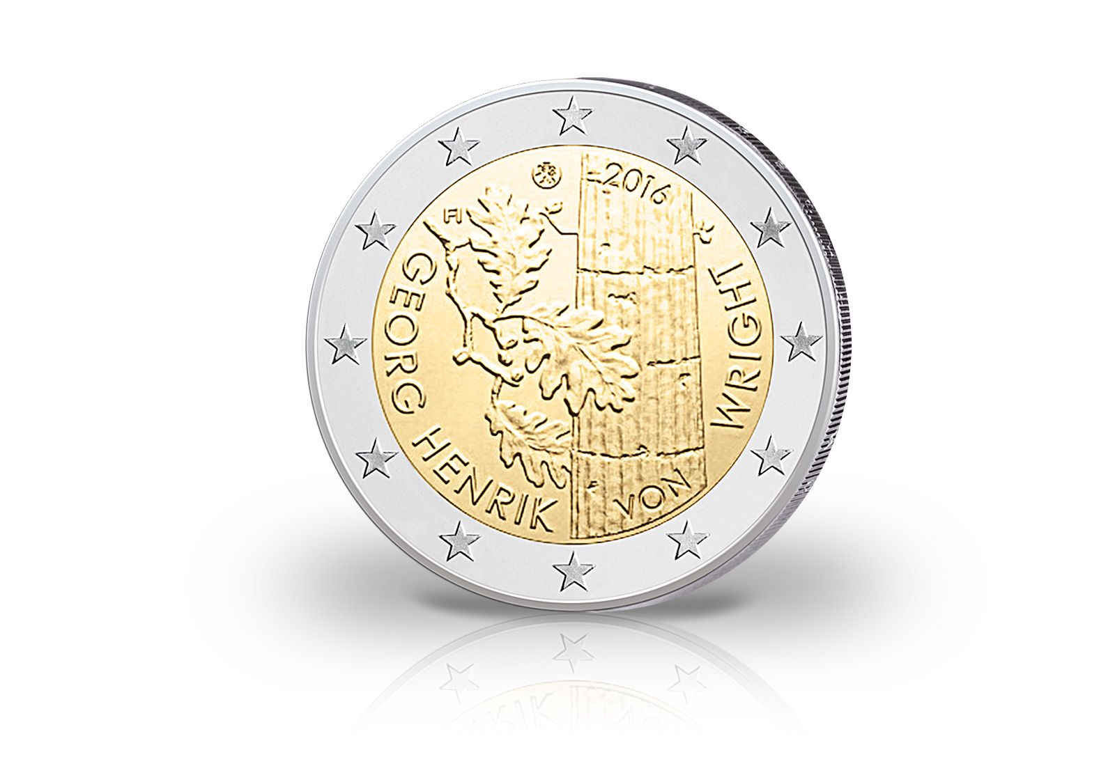 2 Euro 2016 Finnland Gedenkmünze 100. Geburtstag Georg Henrik von Wright