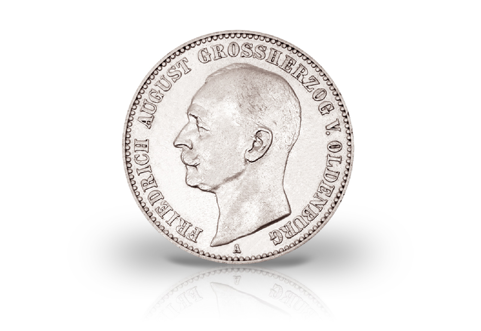 5 Mark 1900-1901 Deutsches Kaiserreich Oldenburg Herzog Friedrich August Jaeger-Nr. 95