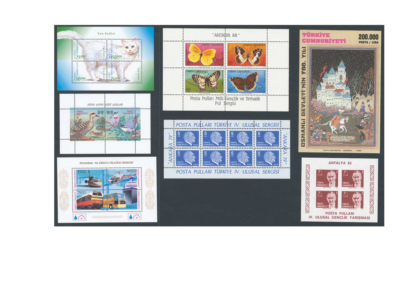 Briefmarken Kollektion Blocks und Kleinbogen Türkei **/gest.