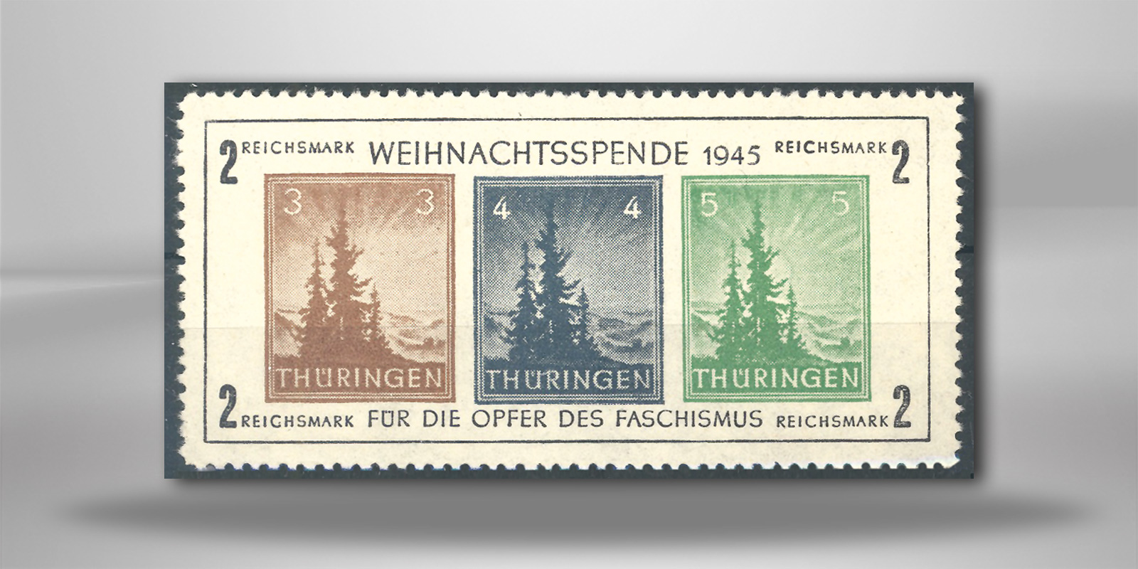 SBZ Block 1 postfrisch kleiner Weihnachtsblock 1945