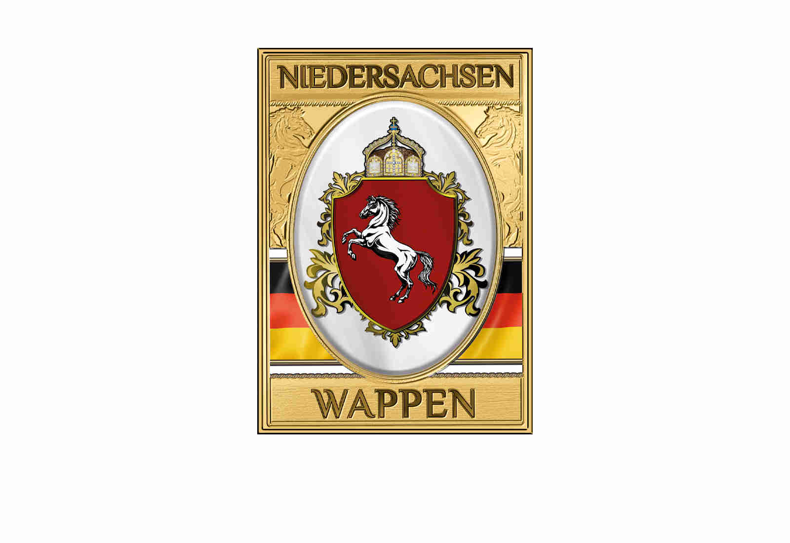 Goldmünze 999/1000 Gold Wappen Niedersachsen