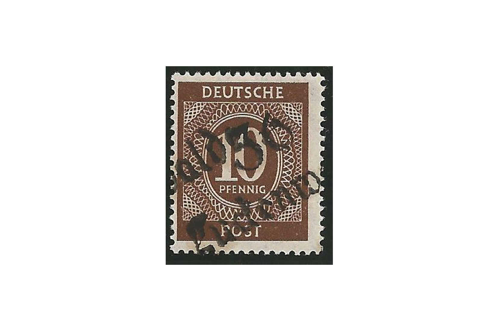 SBZ Bezirkshandstempel - Ziffernausgaben 1948 Michel Nr. I e postfrisch geprüft