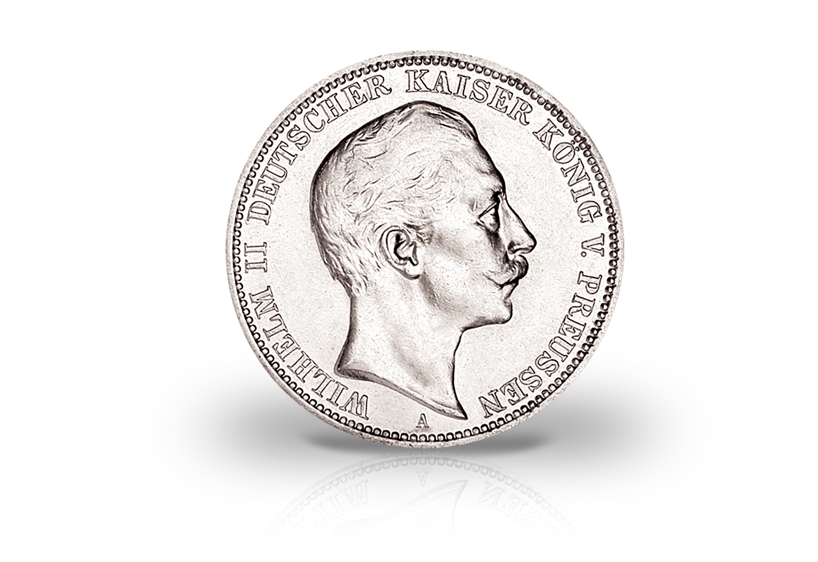 5 Mark 1891-1908 Deutsches Kaiserreich Preußen Kaiser Wilhelm II. Jaeger-Nr. 104