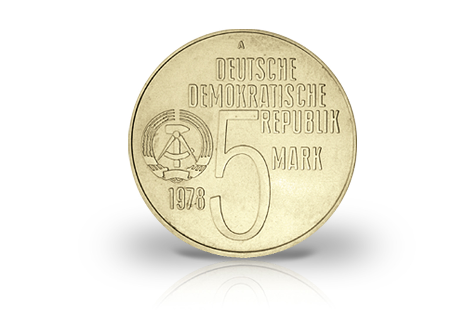 5 Mark Gedenkmünze 1978 DDR Internationales Anti-Apartheid-Jahr Jaeger-Nr. 1569