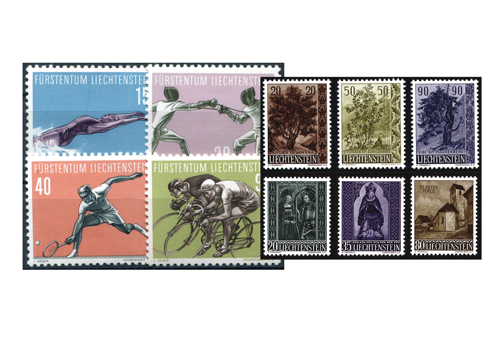 Liechtenstein Jahrgang 1958 postfrisch