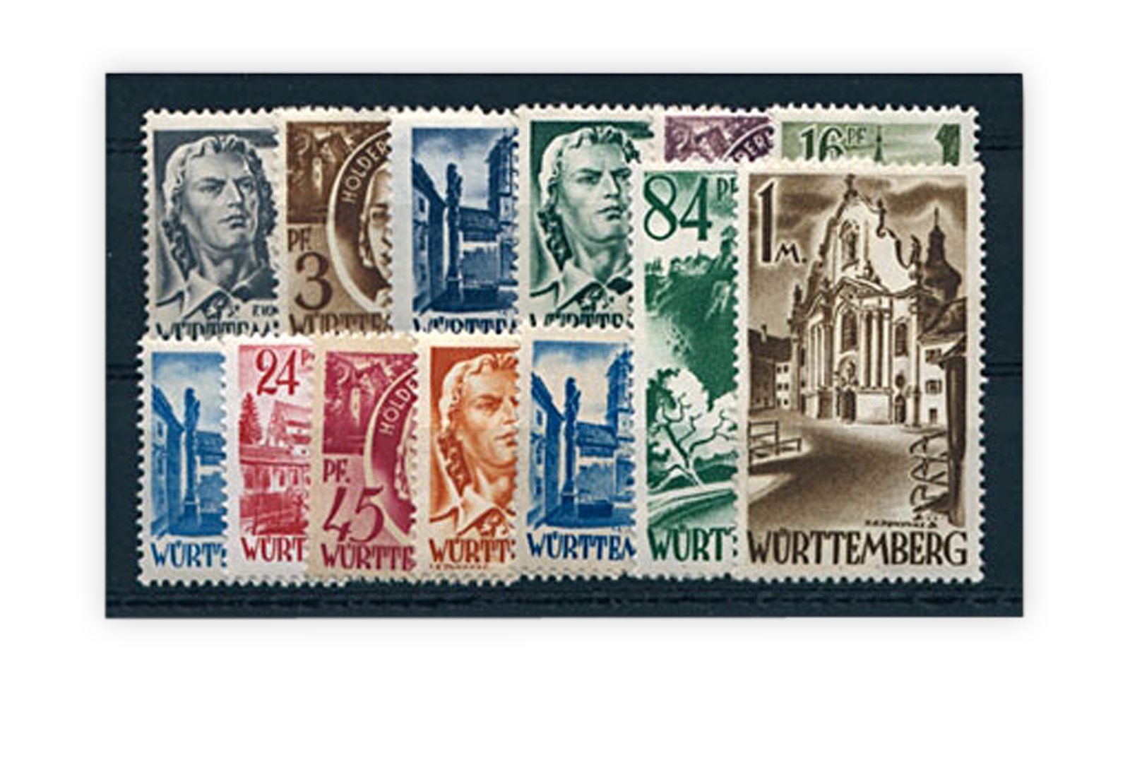 Französische Zone Württemberg-Hohenzollern Mi.Nr. 1/13 gestempelt