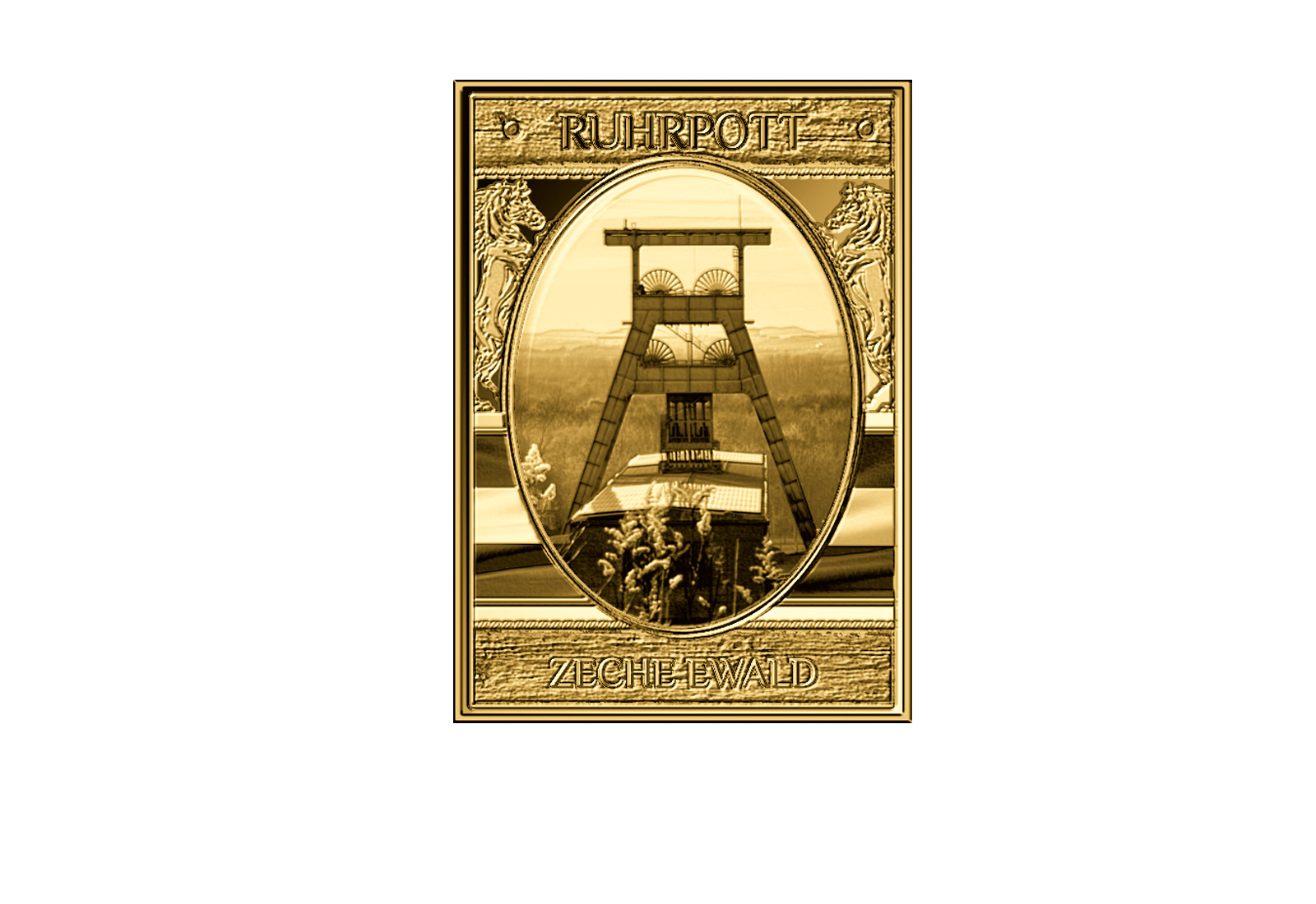 Goldbarren Zeche Ewald - NRW Ruhrpott 999/1000 Gold