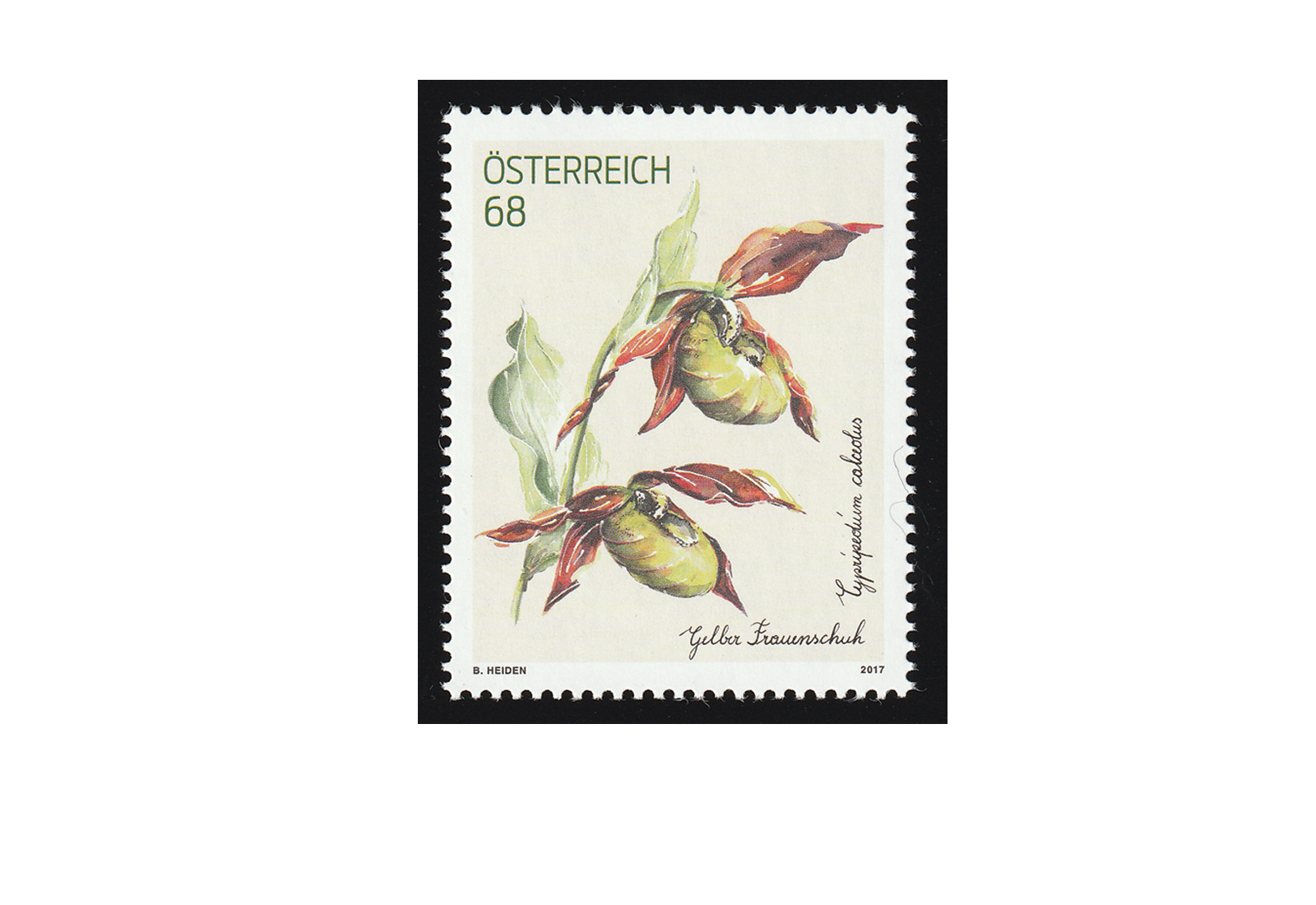 Briefmarke Österreich Treuemarke 2017 ** Gelber Frauenschuh