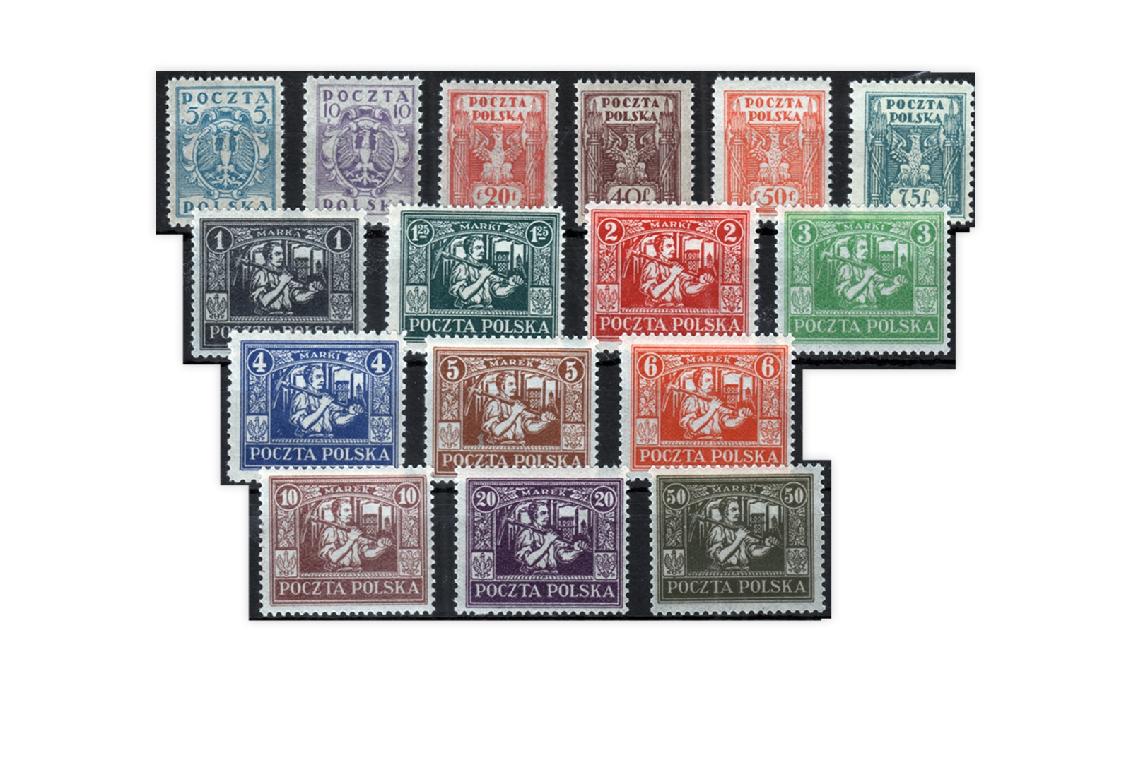 Östliches Oberschlesien Mi.Nr. 1/16 postfrisch Deutsches Abstimmungsgebiet