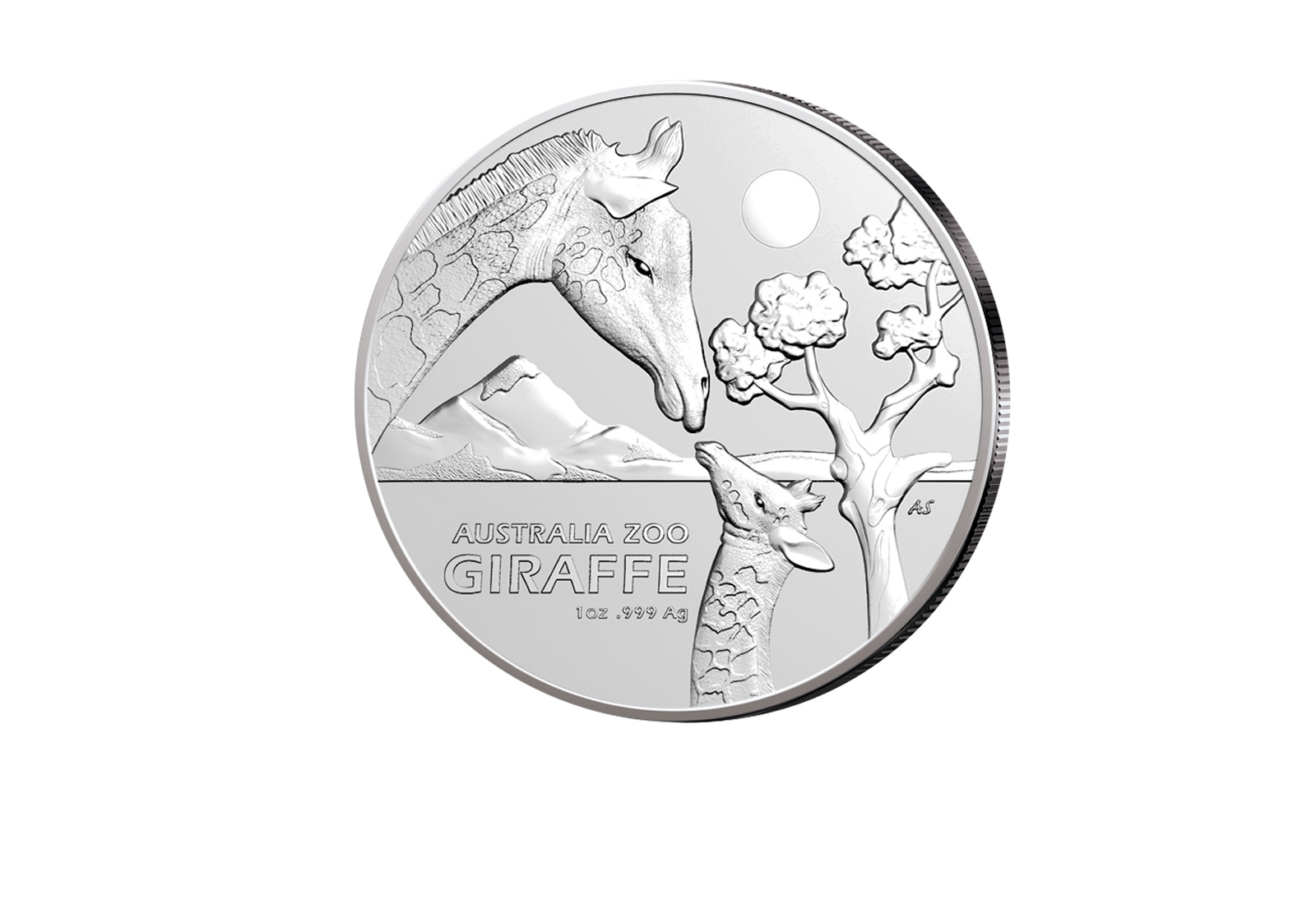 Australien Zoo Giraffe 1 oz Silber 2024 Australien