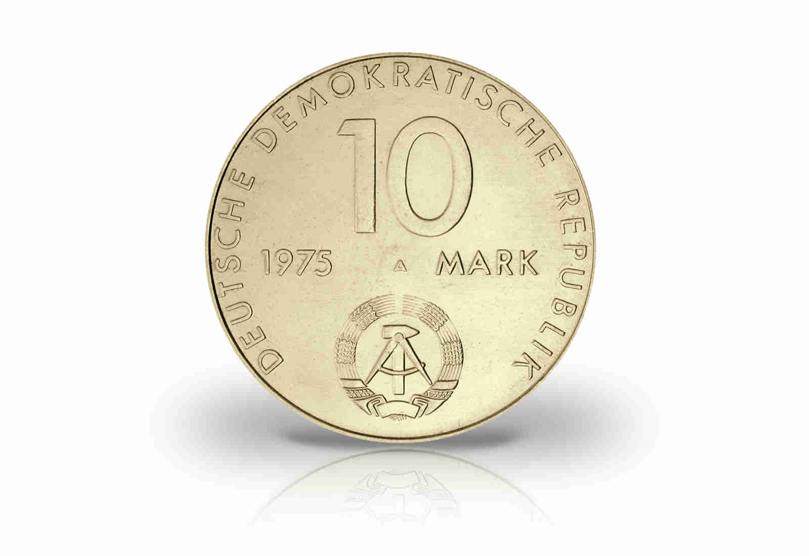 10 Mark Gedenkmünze 1975 DDR 20 Jahre Warschauer Vertrag Jaeger-Nr. 1557