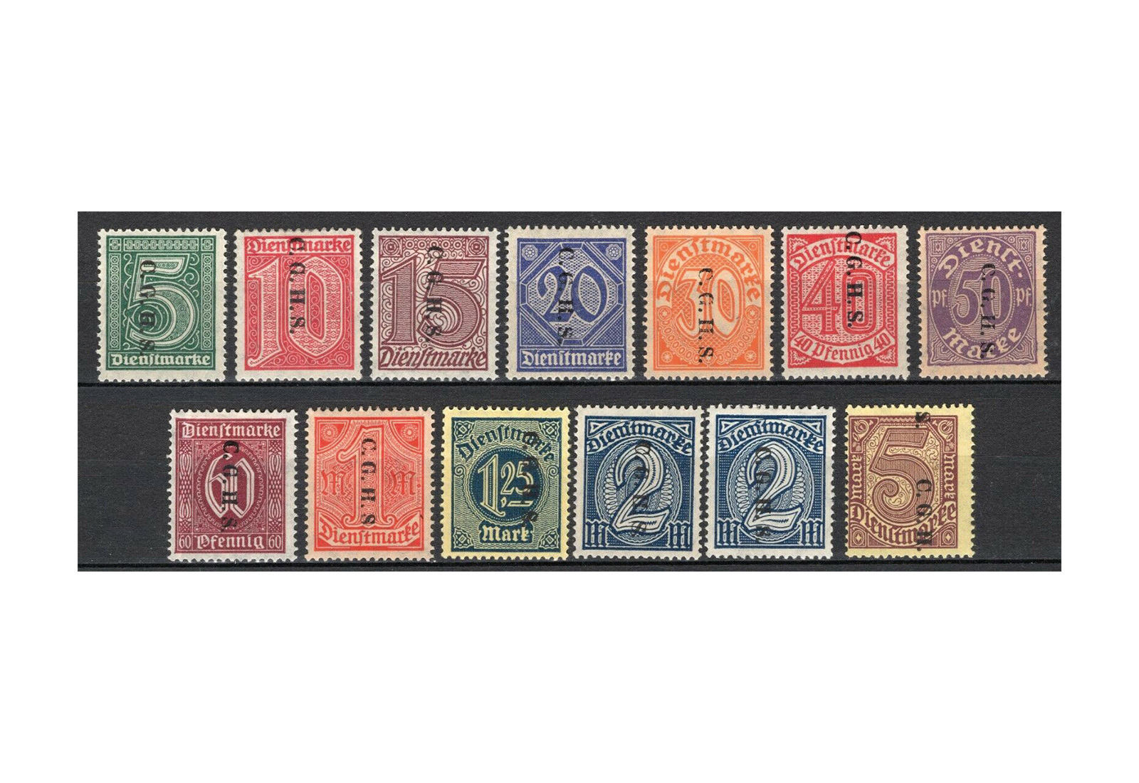 Briefmarke Oberschlesien Dt. Abstimmungsgebiet Mi: D 8-20 **