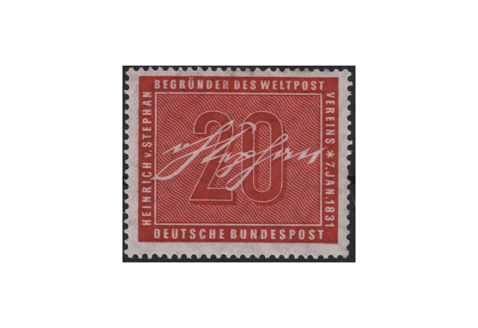 BRD 125. Geburtstag von Heinrich von Stephan Mi.Nr. 227 postfrisch