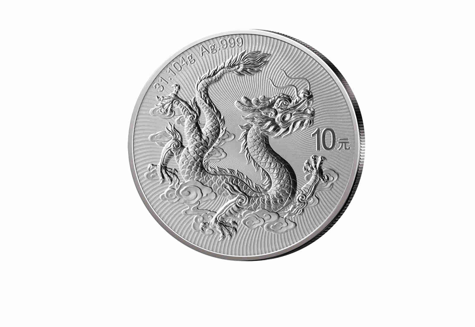 Chinesischer Drache 1 oz Silber 2025 China