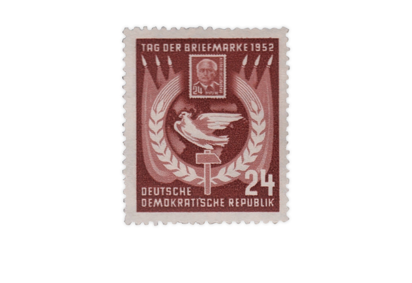 Briefmarke DDR Tag der Briefmarke 1952 Michel-Nr. 319 gestempelt