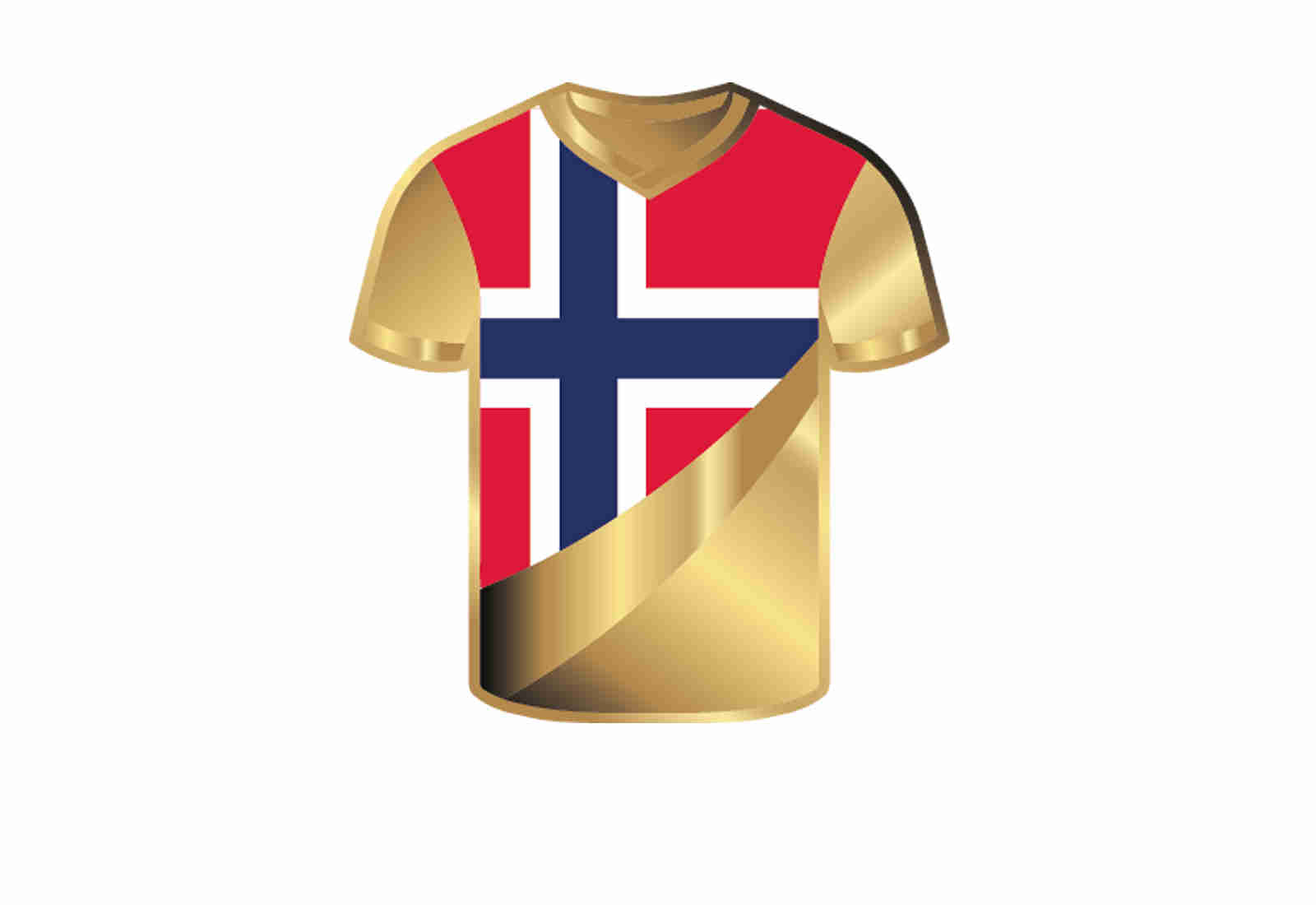 Goldmünze Motiv "Trikot Norwegen" 999/1000 Gold im Geschenketui