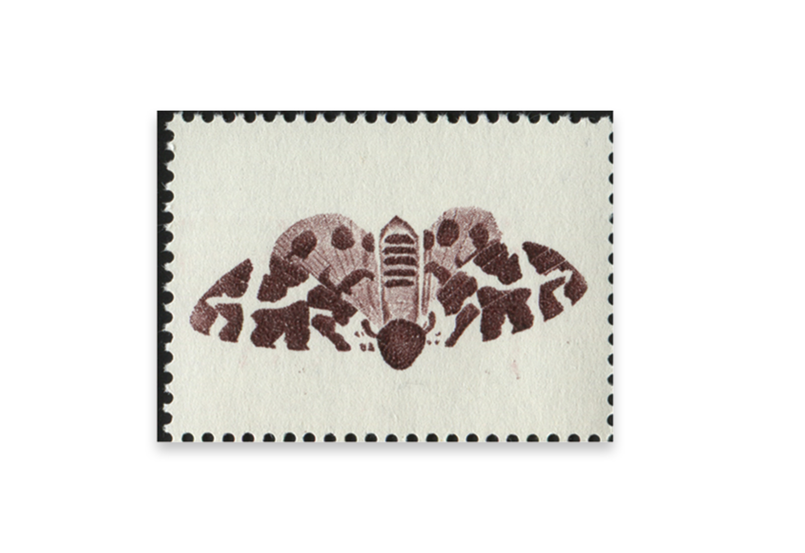 Briefmarken Versuchsdruck WIFAG Schmetterling Phase 4 mit Originalgummierung