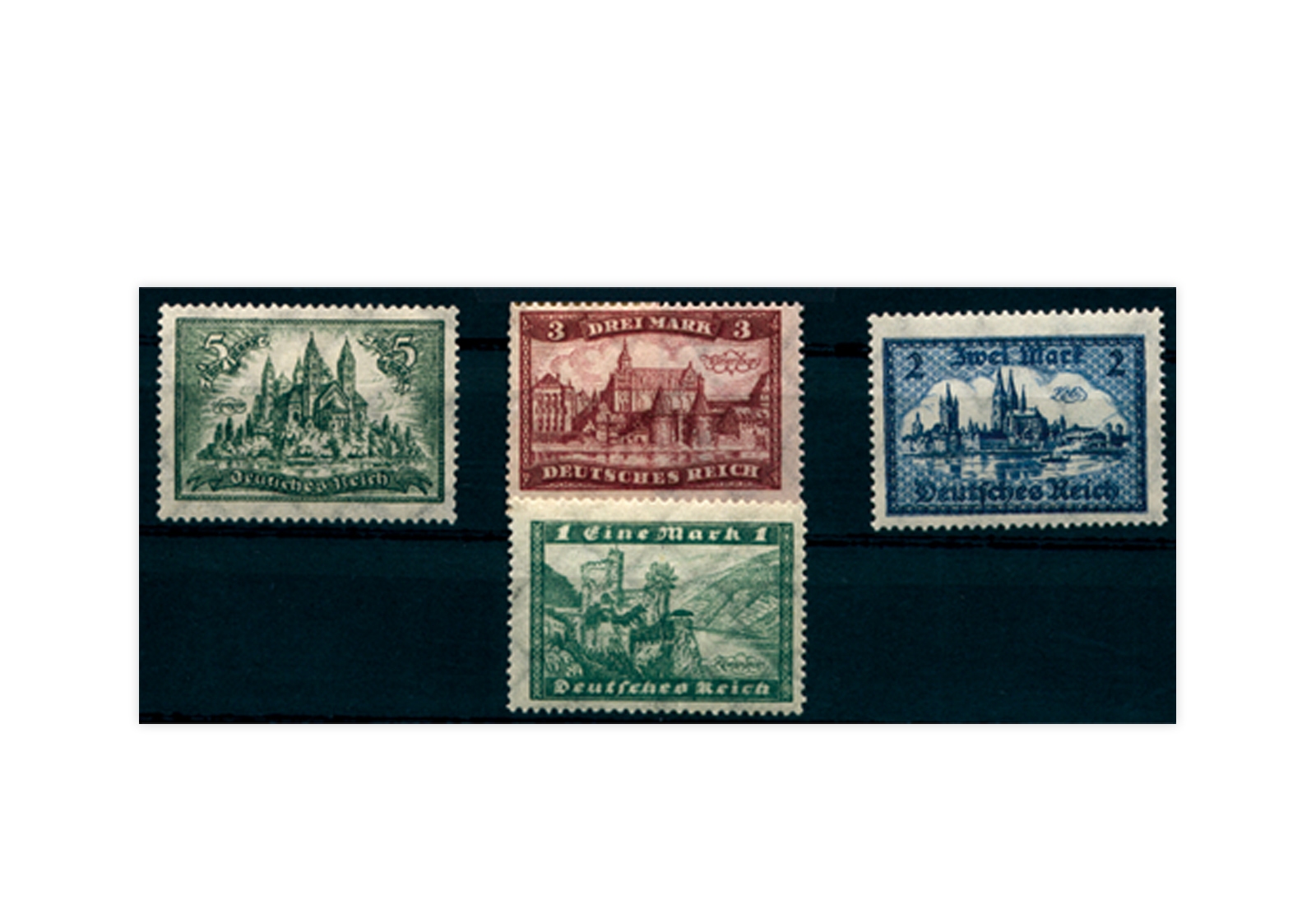 Briefmarken Deutsches Reich 1924 Michel-Nr. 364/367 postfrisch