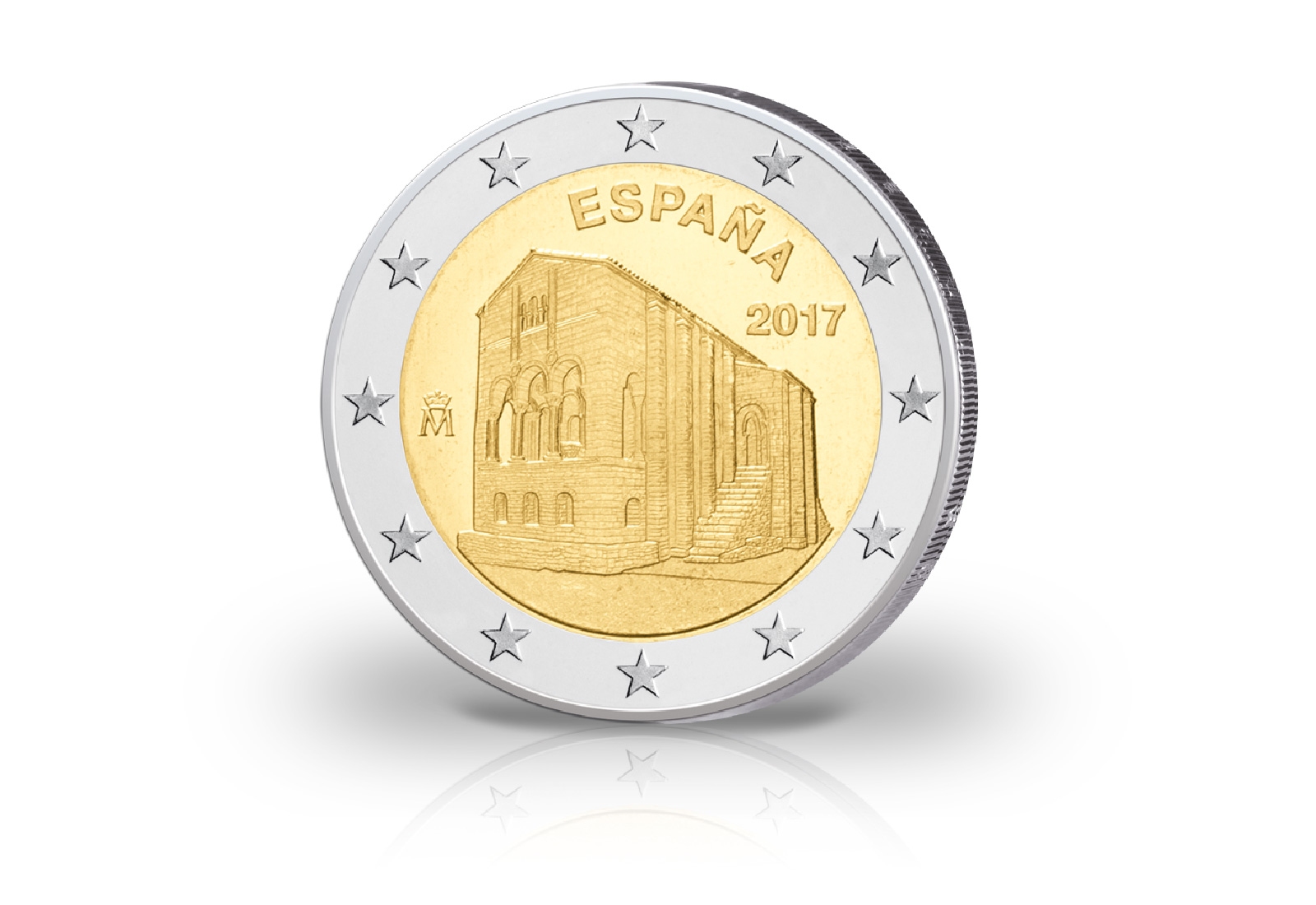 2 Euro 2017 Spanien Monumente von Oviedo und Asturien