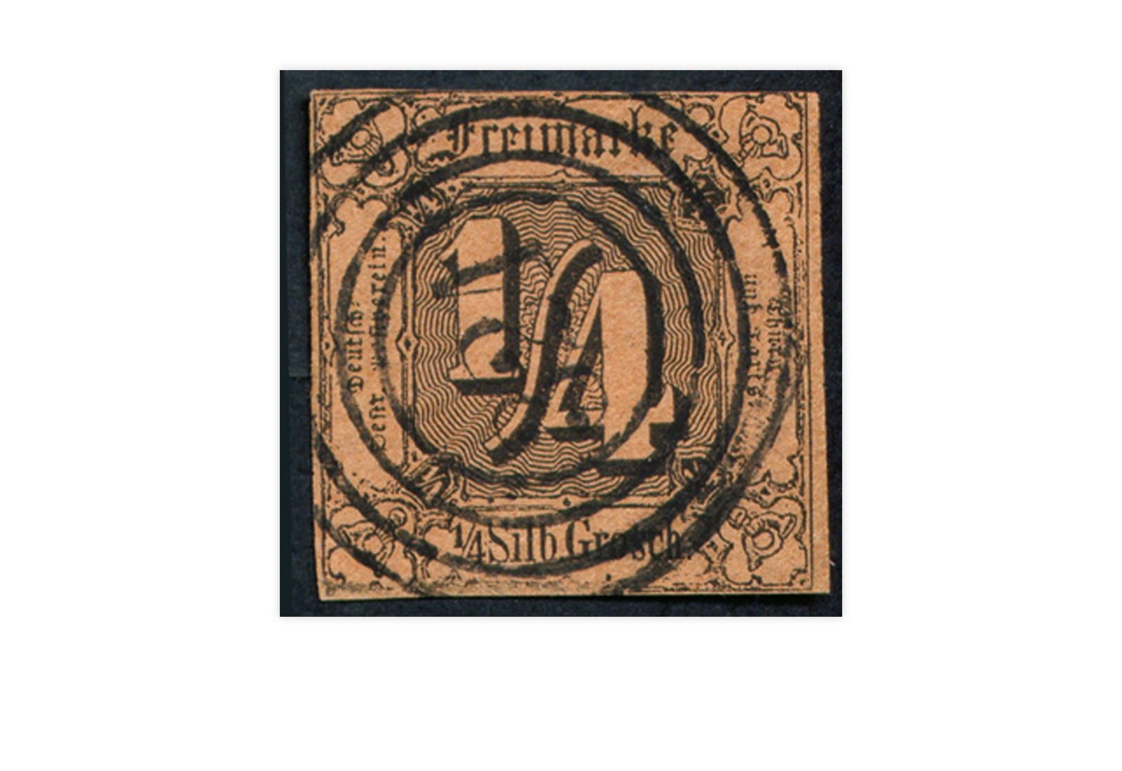 Briefmarke Altdeutschland Thurn und Taxis Freimarke 1852 Michel-Nr. 1 gestempelt