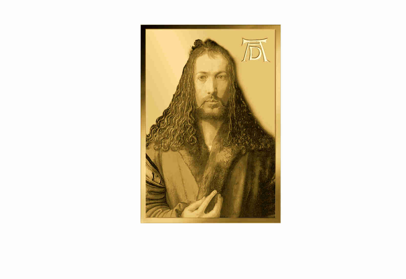 Goldmünze Motiv "Selbstbildnis von Albrecht Dürer" Coincard 999/1000 Gold Geschenk
