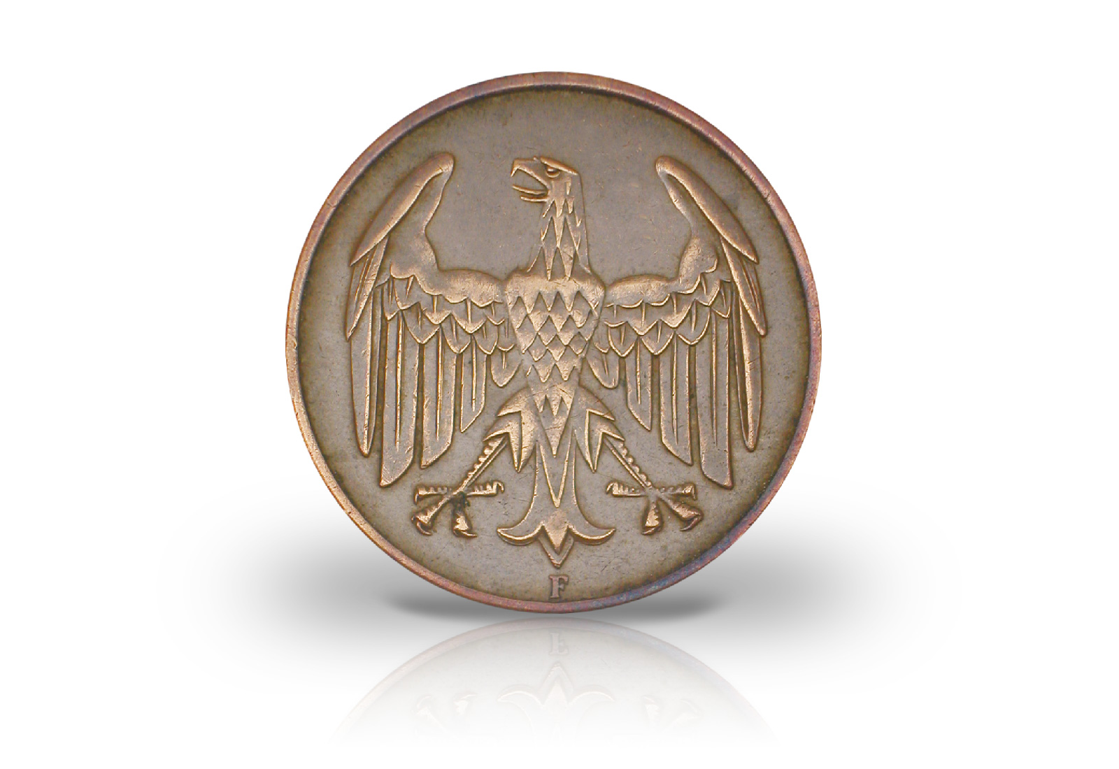 4 Pfennig 1932 Weimarer Republik Brüningtaler Prägestätte A Jaeger-Nr. 315