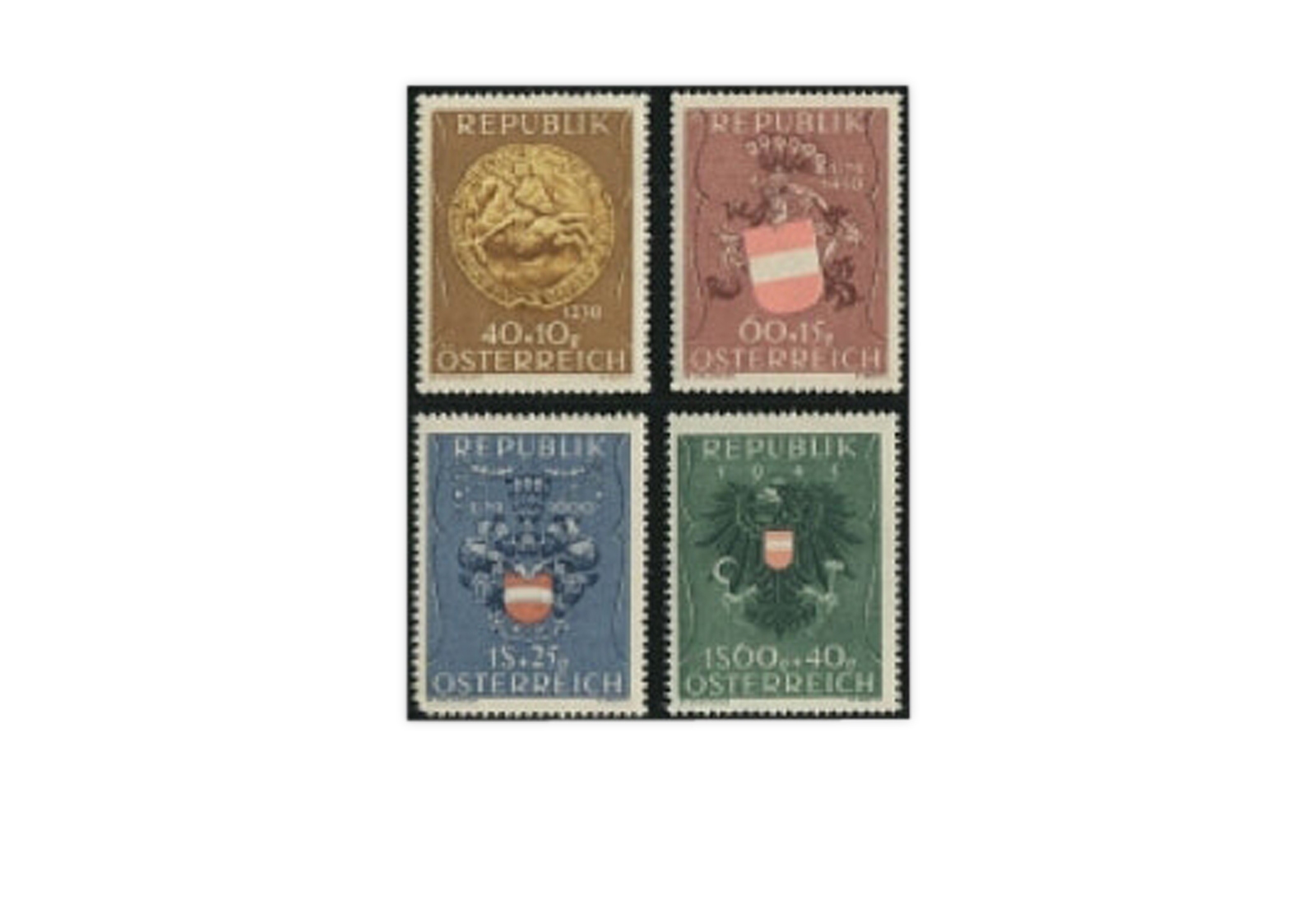 Österreich Frühausgaben Mi.Nr. 937/940 postfrisch