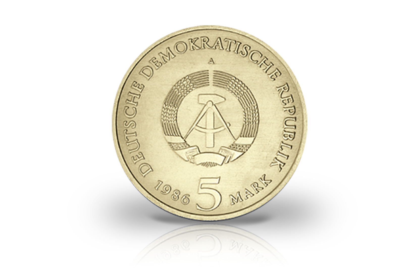 5 Mark Gedenkmünze 1986 DDR Neues Palais Potsdam Jaeger-Nr. 1610