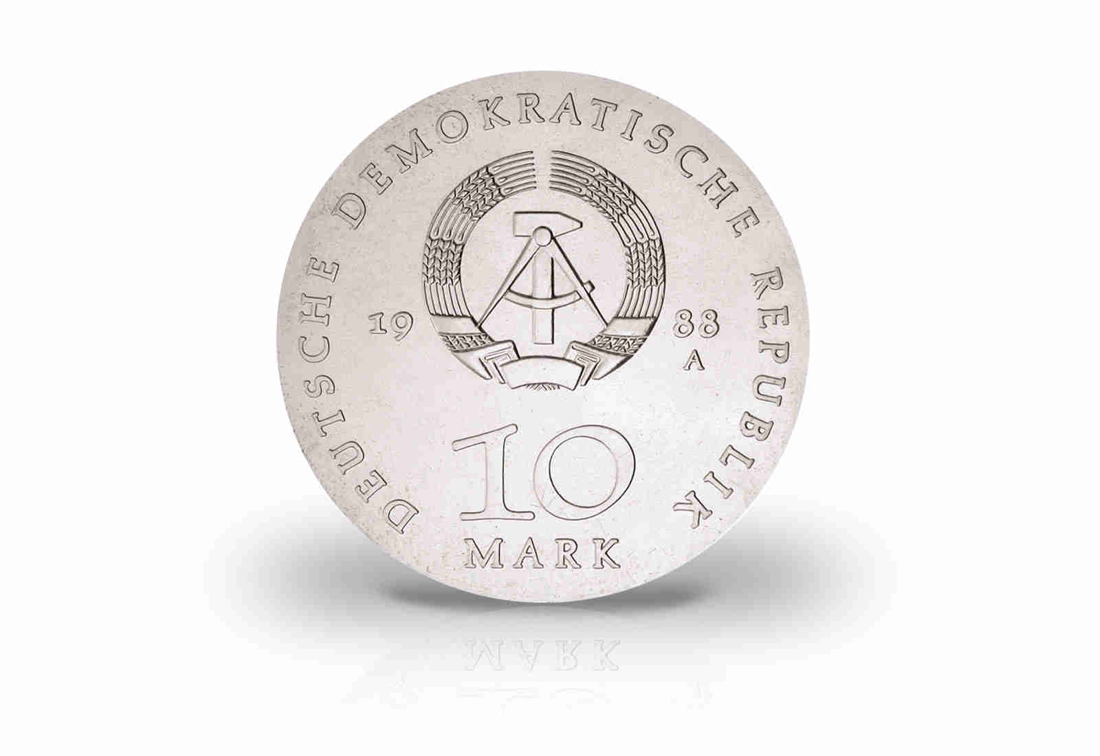 10 Mark Gedenkmünze 1988 DDR Ulrich von Hutten Jaeger-Nr. 1622